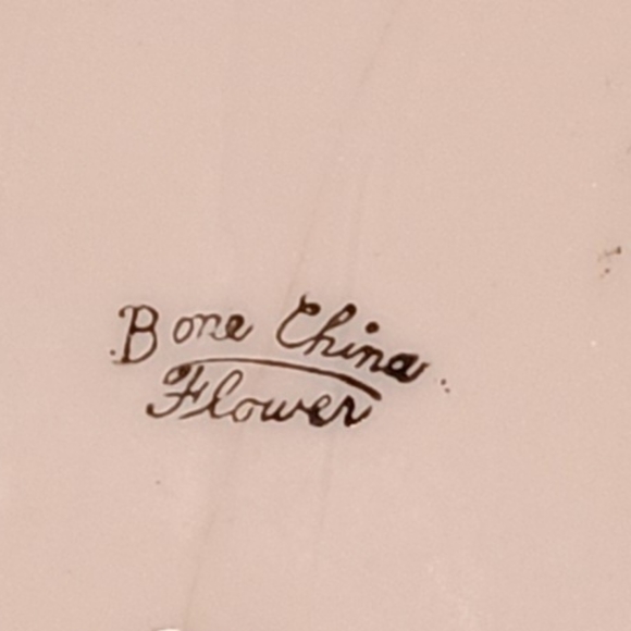 Vtg Mid Century Flowered Hand Painted Bone China Violin Trinket Dish - Picture 14 of 14